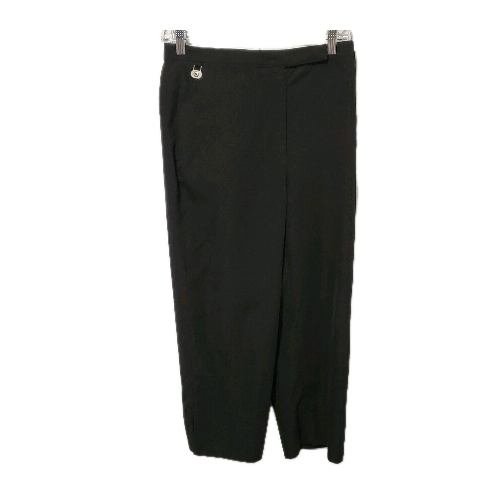 Liz Golf Pants Size 8 Black Athletic Pickleball Tennis Coolmax Polyester
